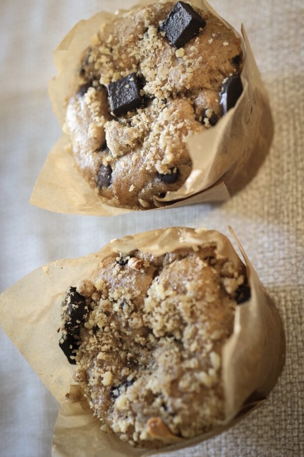 Gluten Free Banana Chocolate Chip Muffin