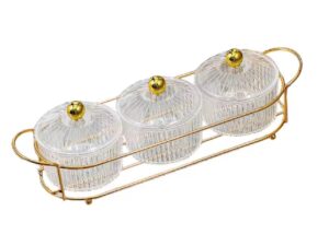 Glass dish with 3 fillings of your choice