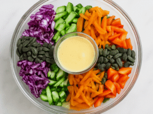 Rainbow lettuce salad (medium)