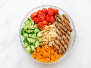 Glazed chicken salad (medium)