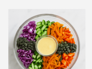 Rainbow lettuce salad (medium)