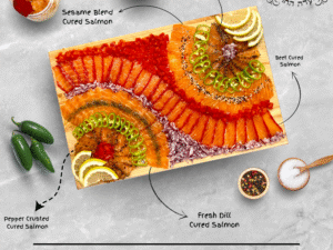 Hooked premium salmon board