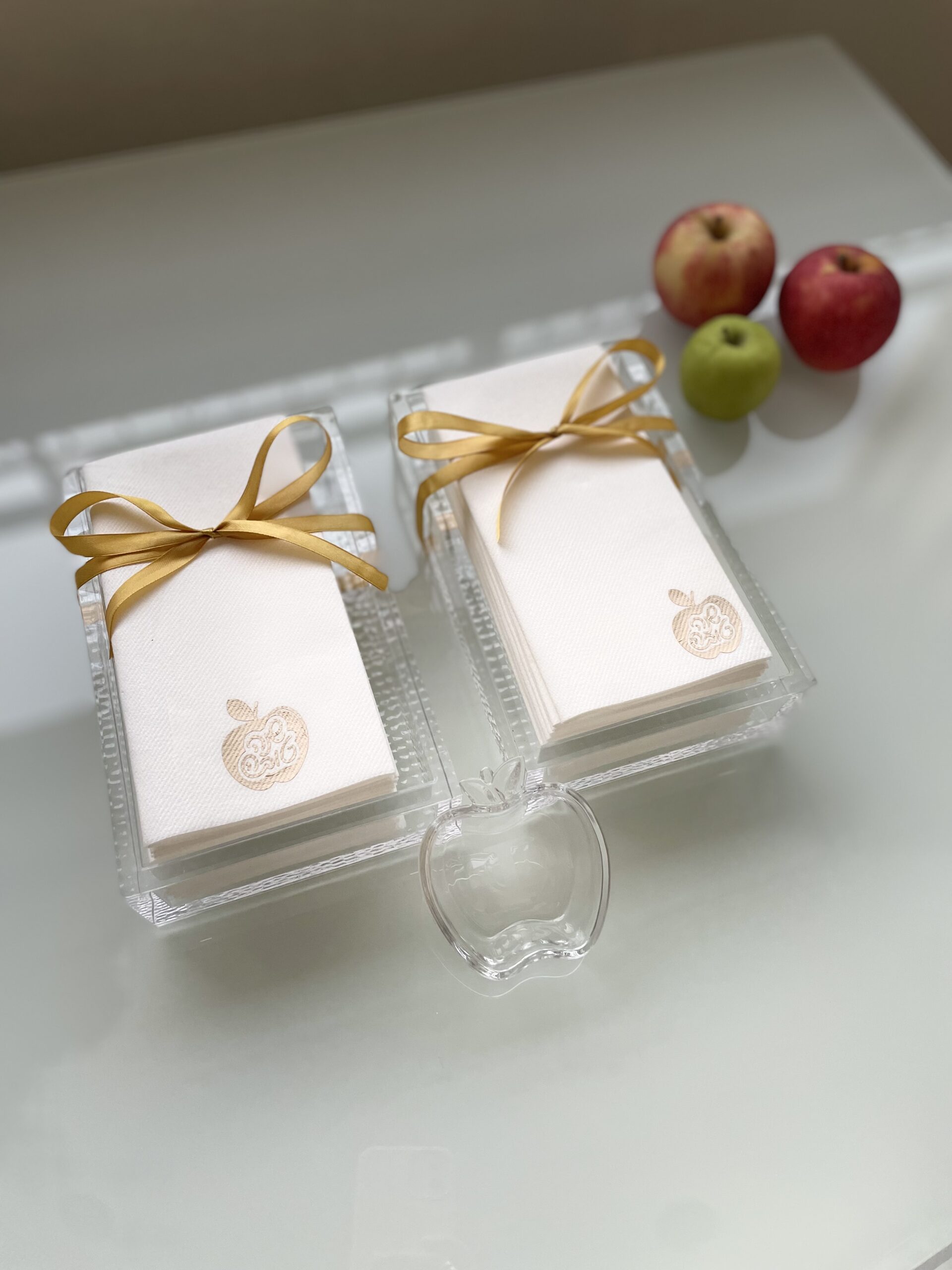 Gold Rosh Hashana Logo napkins