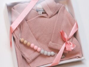 Cozy Jacket Set: Cardigan, Dummy chain.