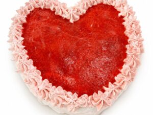 Strawberry Heart Cake